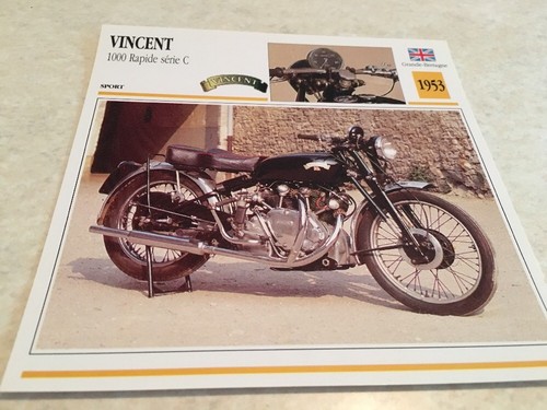 Carte moto vincent 1000 - carte,