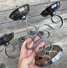 Christofle Gallia Arabesque Bougeoir Chandelier Argenterie Art Déco Gio Ponti