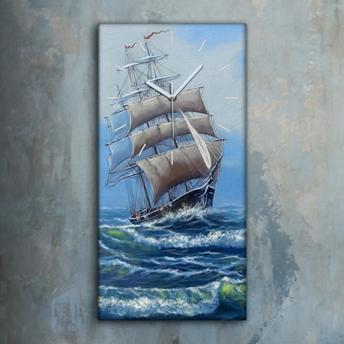 Horloge murale sur toile - , 30x60
