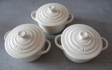 Lot de 3 mini cocottes Le Creuset en céramique