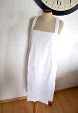 Chemise de nuit - robe dessous vintage en coton brodé à pois T44/46