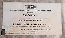 ticket billet used place concert INDOCHINE 2006 PARIS Bercy