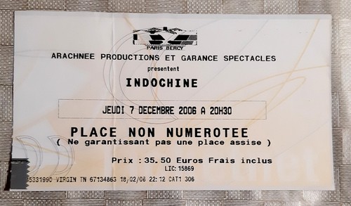 Ticket billet used place - billet,