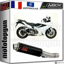 POT D ECHAPPEMENT GP GUN by ARROW ACIER NOIR HONDA VFR 800 2014 14 2015 15