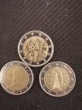 LOT de 3 pieces de 2€ autriche 2012,irlande eire 2002,coupe du monde rugby 2023