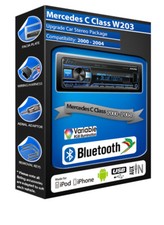 Mercedes Classe C Voiture Radio Alpine UTE-200BT Bluetooth Kit Mechless Stéréo