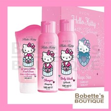 HELLO KITTY COFFRET CADEAU AVON : Shampooing, Gel Douche, Crème Mains