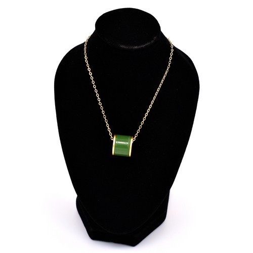 Vert jade pendentif cadeau - vert,