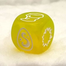 Dé transparent jaune [Dé