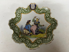 Piédouche breton faïence Porquier ø 25 cm x 10 cm de Haut