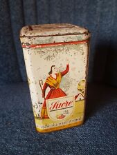 ANCIENNE BOÎTE SUCRE ELESCA IL PLEUT BERGÈRE L.S.K C.S.Ki 1kg COLLECTION 