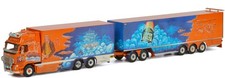 WSI, VOLVO FH02 Globetrotter XL porteur caisse rigide 6x2 combi remorque et d...