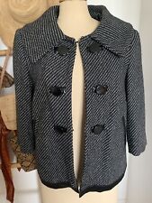 Élégant Manteau Court Caban Heine Taille M