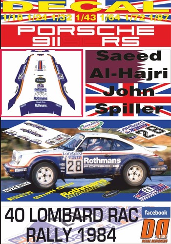 Decal porsche 911 s - decal, rs