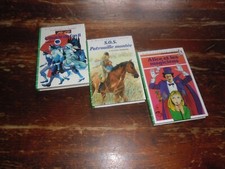 A VOIR ! LOT 3 ANCIENS LIVRES ENFANTS " COLLECTION BIBLIOTHEQUE VERTE " 1973/87