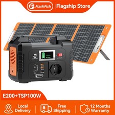 Flashfish Station éLectrique Portable 151WH 200W En Option Avec Panneau Solaire