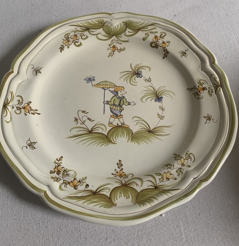 Assiette plate faience - plate, td