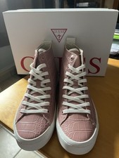 basket GUESS MONTANTES - ROSE (chaussures Neuves Avec Boîte D’origine)