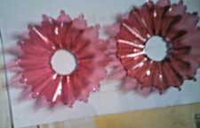 2 jolies bobèches en cristal