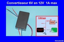 Transformateur convertisseur 6V en 12V 1A miniature : idéal pour GPS