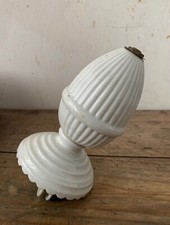 CONTRE POID MONTE ET BAISSE  2 POULIE PORCELAINE BLANC TBE