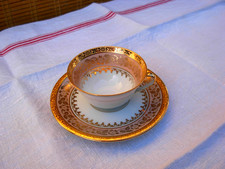 Bel tasse à café porcelaine ancienne Limoges signé LA SEYNIE époque année 1953..