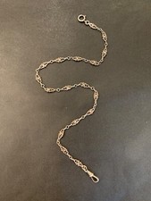 Chaîne de montre de gousset en argent massif c. 1900