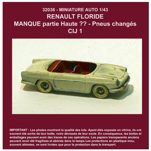 2106 miniature renault - miniature, floride