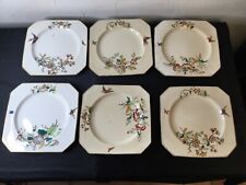 # ANCIENNE ASSIETTE EN FAIENCE DÉCOR AUX OISEAUX , PAPILLONS …EPOQUE XVIII-XIX