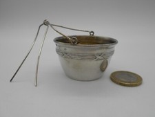 PASSOIRE A THE MODELE RUBAN CROISES EN ARGENT MASSIF MINERVE