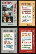 Lot de 4 livres : ENQUETES et TEMOIGNAGES Sélection du Reader's Digest RELIES