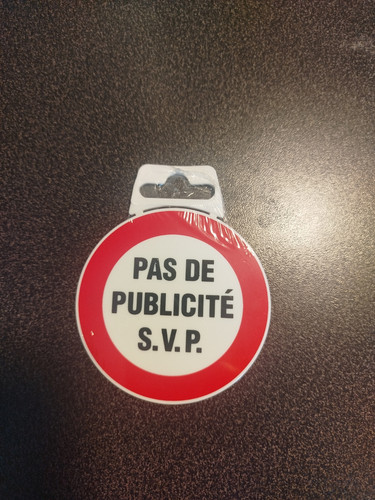 Plaque pvc autocollante - plaque,