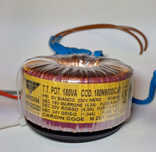 Transformateur CARDIN 180VA  220 / 15V 4.3A / 20V 4.5A / 24V 1.04A