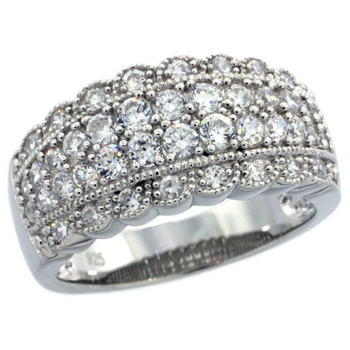 Bague argent sterling - en,