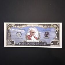 Billet Dollar US ! Le pape Jean Paul II : Collection religion catholique jésus 2