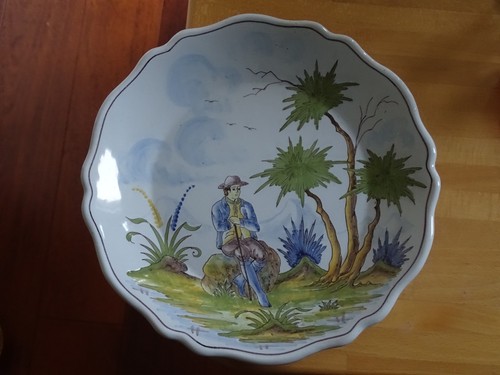 Belle assiette faience - belle, en