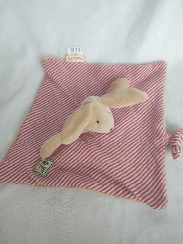 Doudou plat lapin rayé - doudou,