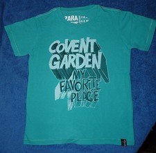 T-shirt vert Covent Garden pour garçon Zara Boys 4-5 ans 110 cm - TBE