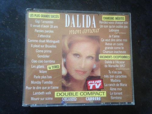 Dalida rare double cd - dalida,