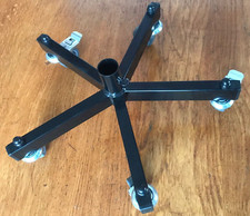 SUPPORT base de TUBE à ROULETTE pivotante ROUE à FREINS tente QUALITE en METAL