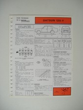 fiche technique RTA  DATSUN 120-Y