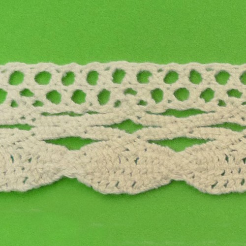 Ruban dentelle blanc cassé - blanc,