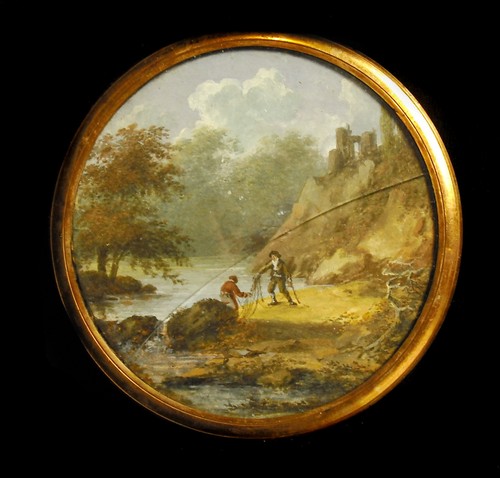 Scène pêche filet ou - pêche,