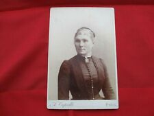 ANCIENNE CDV GRAND FORMAT PORTRAIT DE FEMME PHOTOGRAPHIE ALBER CAPELLE PARIS 75