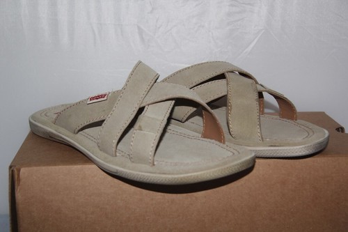Levi mules cuir daim beige - levi's,