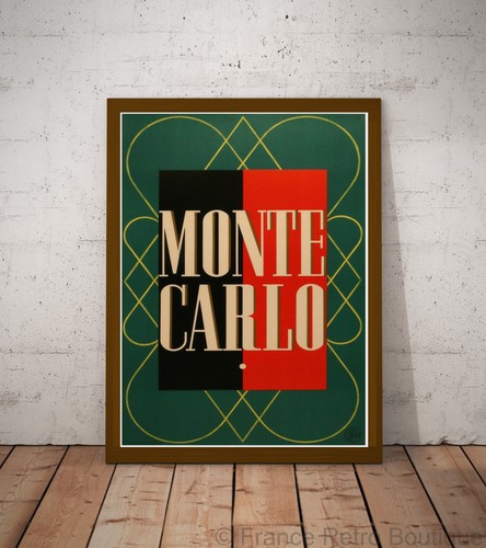 Poster affiche monte - monte, carlo