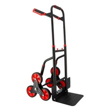 Diable monte escalier pliable - 300kg - Acier renforcé - Poignées ergonomiques -