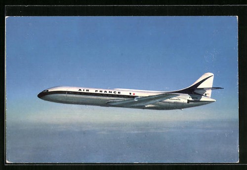 Carte postale avion caravelle - postale,