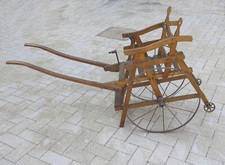 Poussette Ancienne En Bois Chaise Portant Pour Enfants De Collection