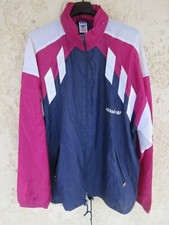 Veste ADIDAS vintage coupe-vent windbreaker années 90 Trefoil jacket nylon XL
